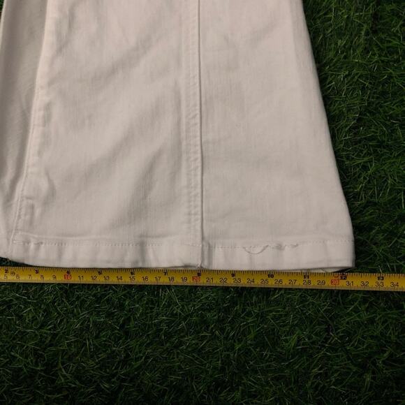 Women’s White Cello Stretchy Flare/Bell Bottom Chino Pant - Picture 4 of 7